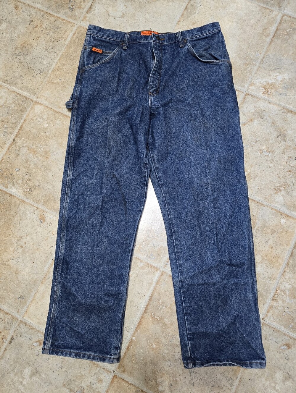 Wrangler FR Carpenter Denim Jeans 38x32, Professional Riggs Workforce Pants